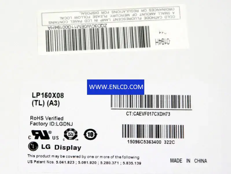 LG Display LP150X08-TLA3 3.3V LCD面板