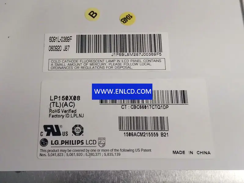 LG Display LP150X08-TLAC LCD面板