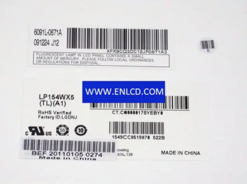 LG Display LP154WX5-TLA1 LCD panel