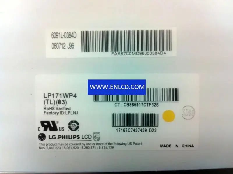 LG Display LP171WP4-TL03 LCD面板