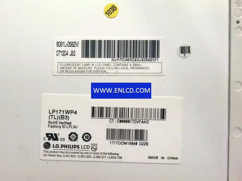 LG Display LP171WP4-TLB3 LCD面板