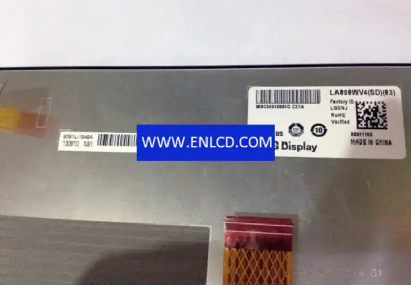 LG Display LA080WV4-SD03 汽車顯示LCD面板