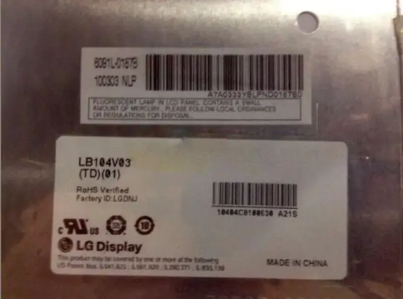 LG Display LB104V03-TD01 LCD panel