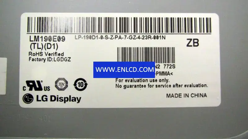 LG Display LM190E09-TLD1 LCD面板