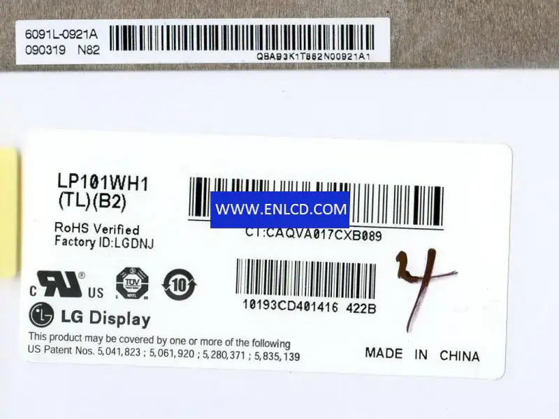 LG Display LP101WH1-TLB2 LCD面板