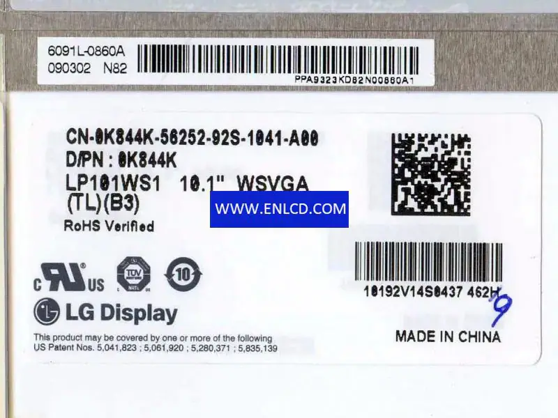 LG Display LP101WS1-TLB3 LCD面板