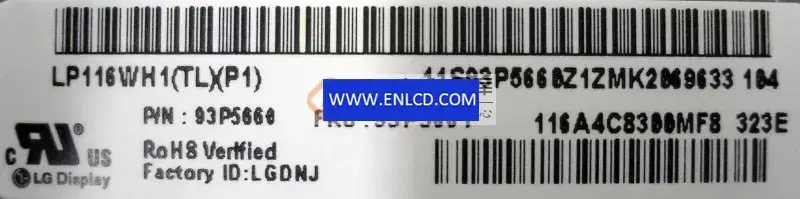 LG Display LP116WH1-TLP1 LCD panel