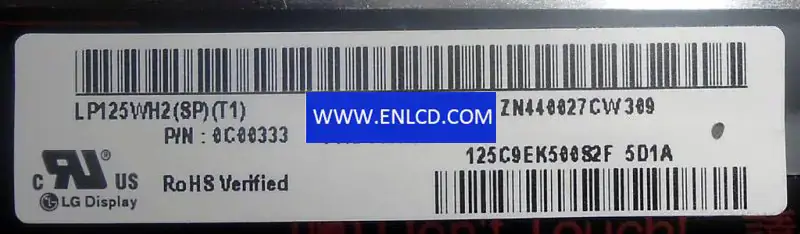 LG Display LP125WH2-SPT1 LCD