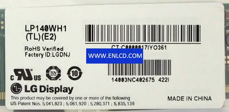 LG Display LP140WH1-TLE2 LCD panel