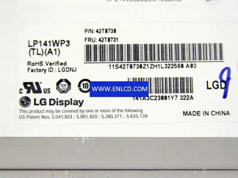LG Display LP141WP3-TLA1 LCD面板
