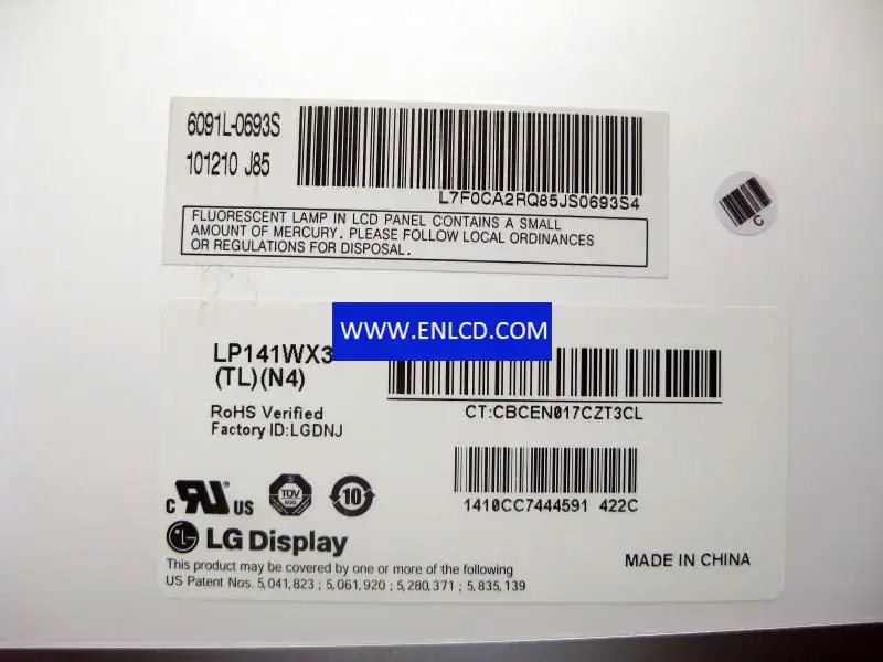 LG Display LP141WX3-TLN4 LCD panel