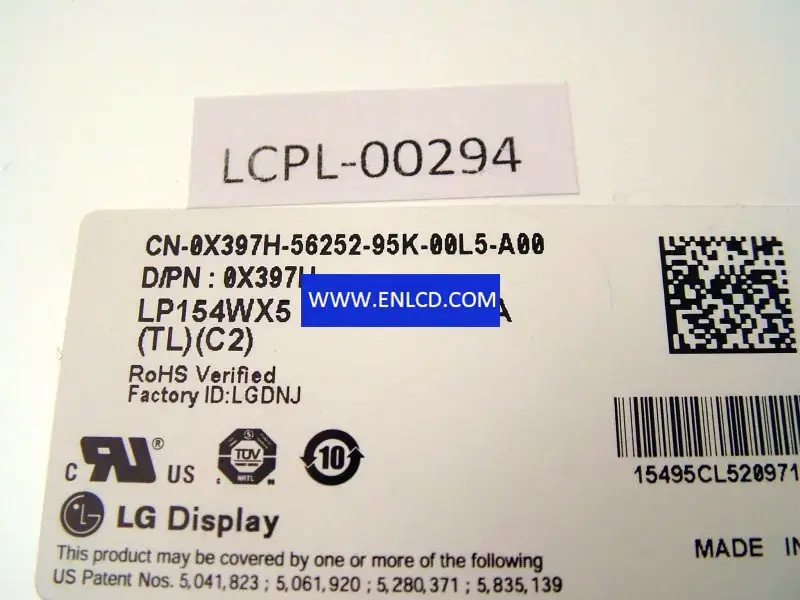 LG Display LP154WX5-TLC2 LCD面板