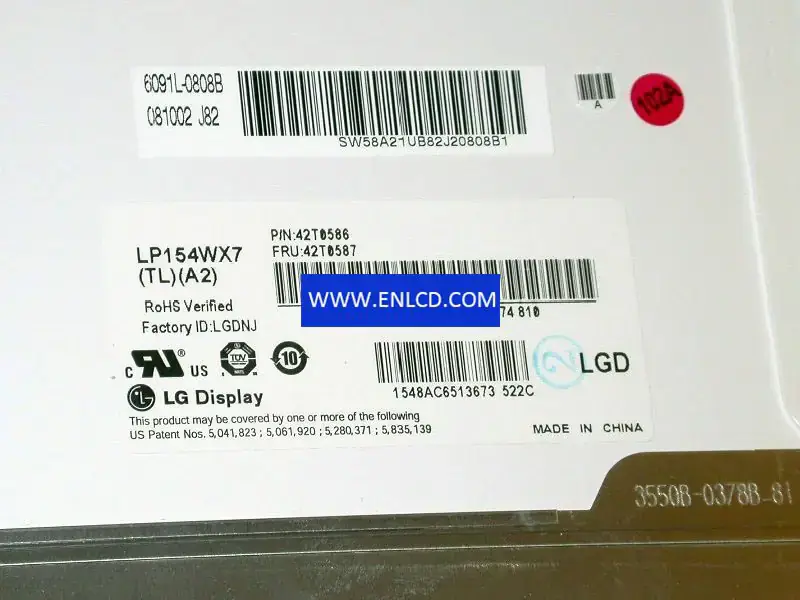 LG Display LP154WX7-TLA2 LCD panel