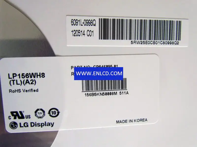 LG Display LP156WH8-TLA2 3.3V LCD panel