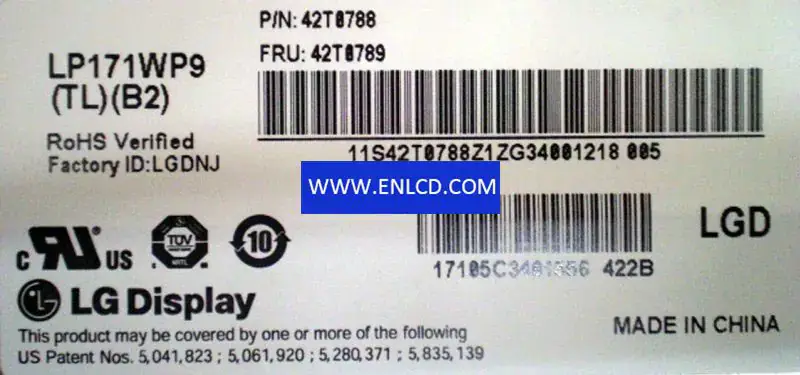 LG Display LP171WP9-TLB2 LCD
