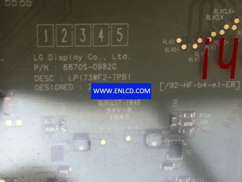 LG Display LP173WF2-TPA1 LCD-Panel