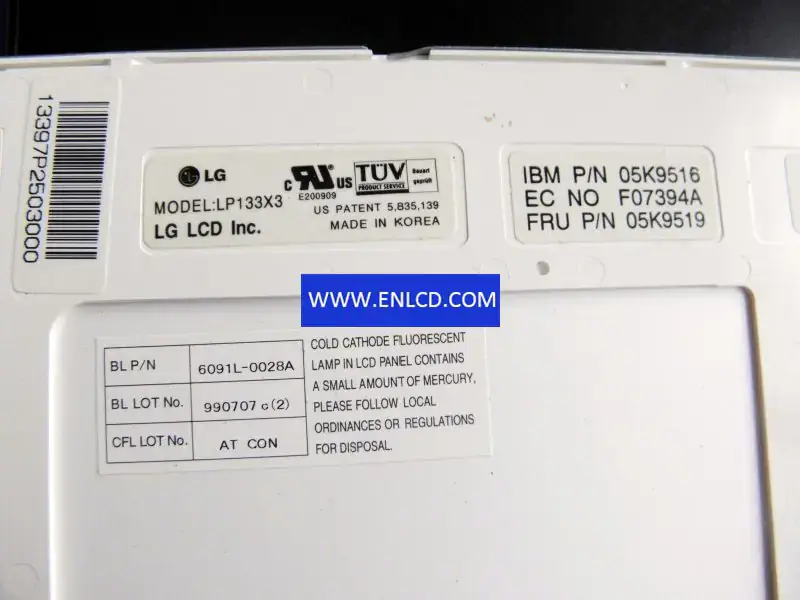 LG Display LP133X3 LCD面板