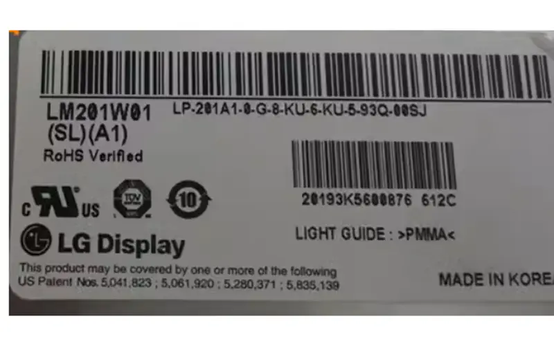 LG Display LM201W01-SLA1 LCD panel