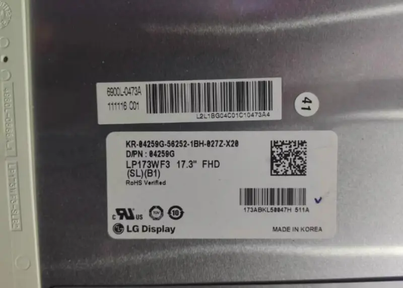LG Display LP173WF3-SLB1 LCD panel
