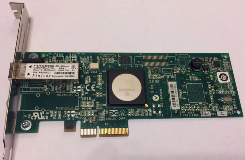 Emulex LPE1150-E 4Gbit PCIe x4 Single Port FC Adapter