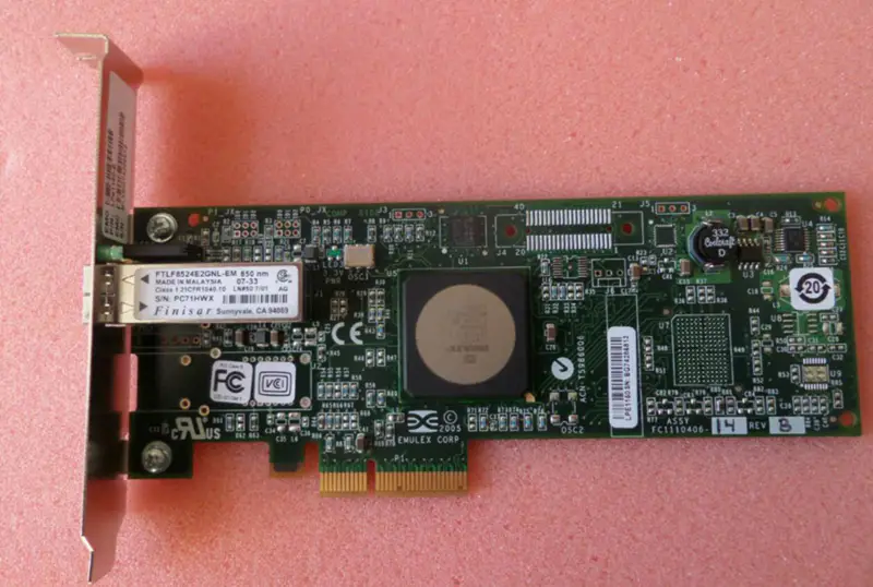 Emulex LPE1150-E 4Gbit PCIe x4 Single Port FC HBA Card FC1120005-15B