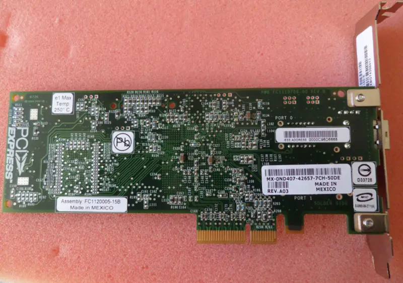Emulex LPE1150-E 4Gbit PCIe x4 Single Port FC HBA Card FC1120005-15B