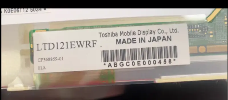 Toshiba LTD121EWRF Mobile Display LCD