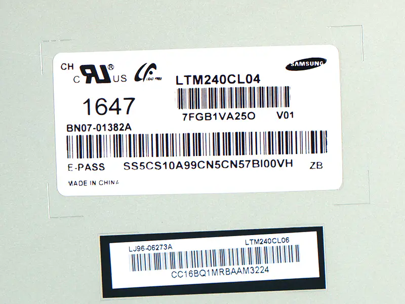 Samsung LTM240CL04 LCD panel