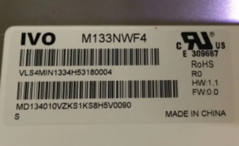 IVO M133NWF4 R0 LCD panel replacement for Laptop