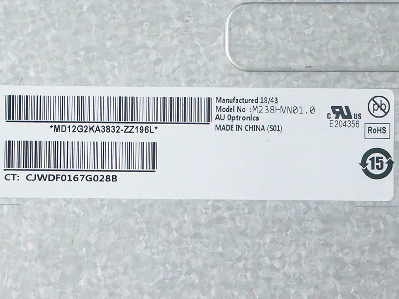 AUO M238HVN01.0 LCD面板桌面監視器