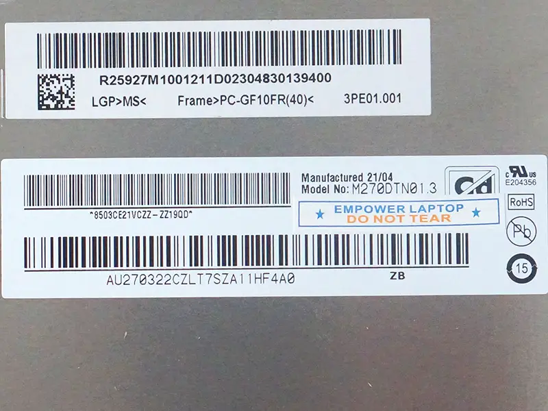 AUO M270DTN01.3 LCD面板
