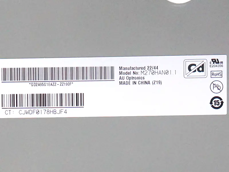 AUO M270HAN01.1 LCD panel for Desktop Monitor