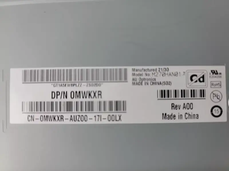 AUO M270HAN01.7 LCD面板