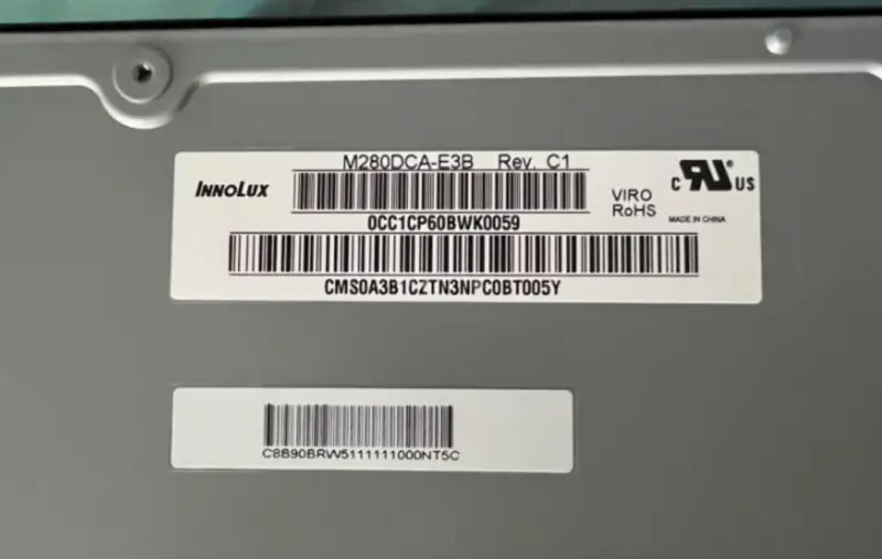 Innolux M280DCA-E3B LCD panel