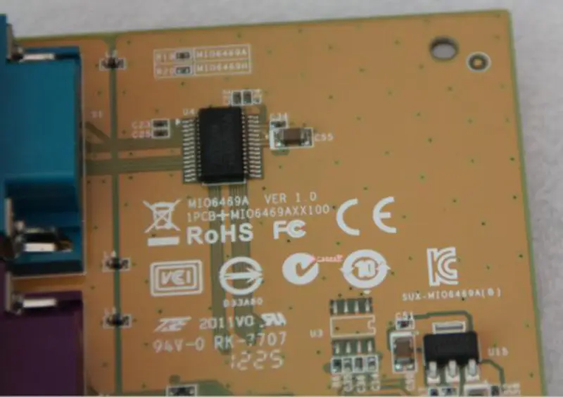 Sunix MIO6469A Serial Parallel PCI-e Card RS232 LPT1