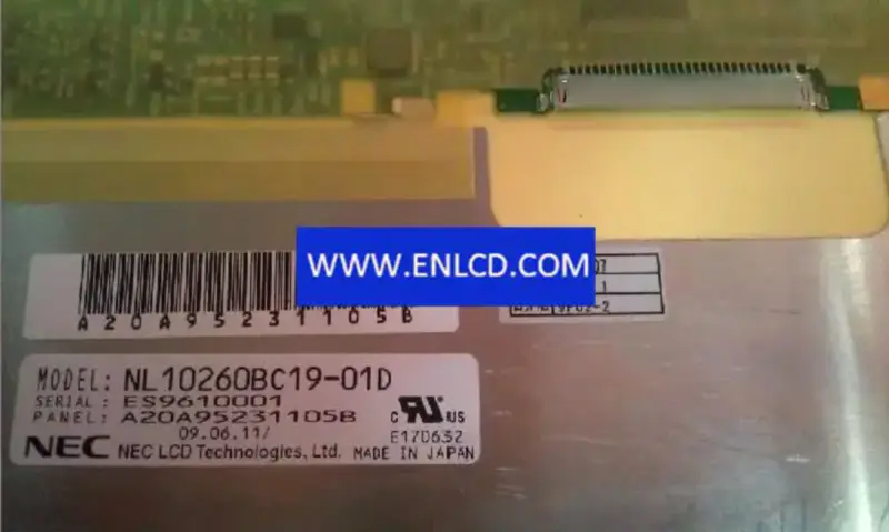 NLT NL10260BC19-01D LCD panel