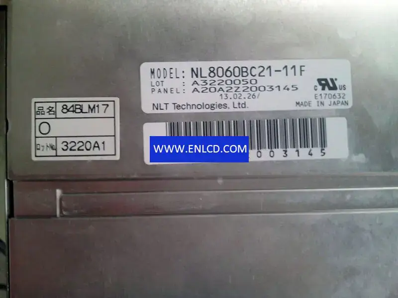 NL8060BC21-11F NLT LCD panel