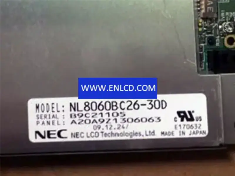 NL8060BC26-30D NLT LCD panel