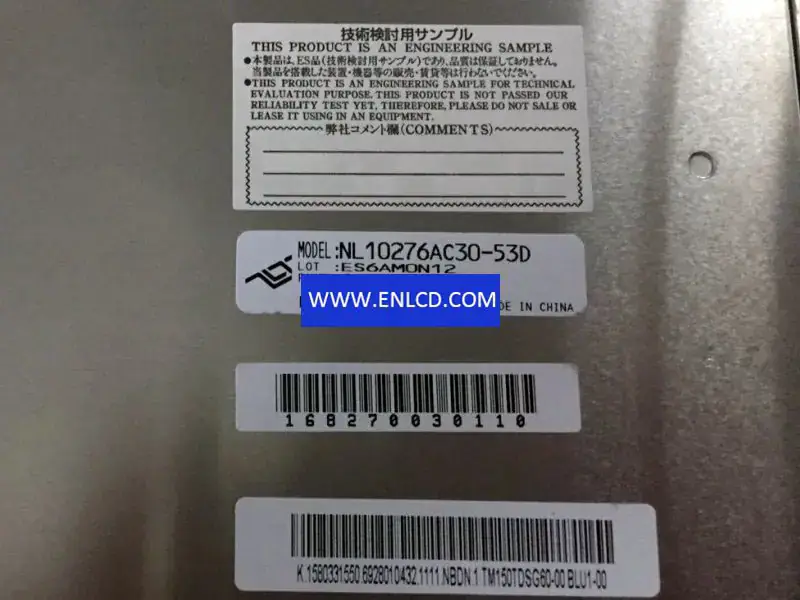 NLT NL10276AC30-53D LCD panel