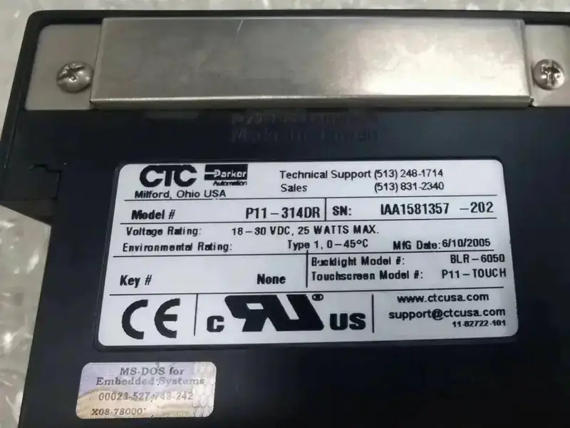 PARKER P11-314DR Touchpanel