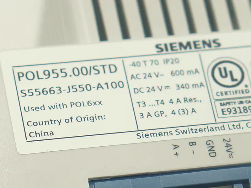 Siemens POL955.00/STD 控制模組