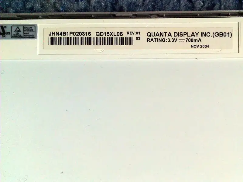 QDI QD15XL06 Rev.01 LCD panel