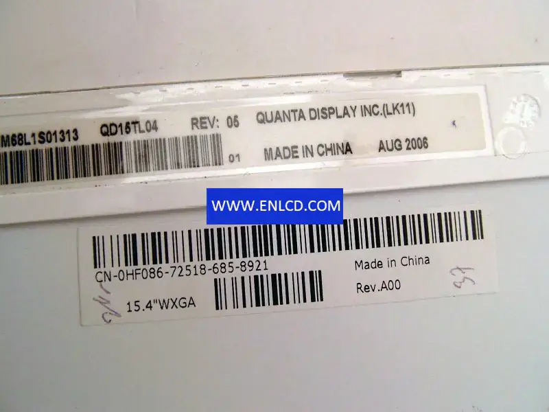 QDI QD15TL04 Rev.05 LCD panel replacement for Touch Panel