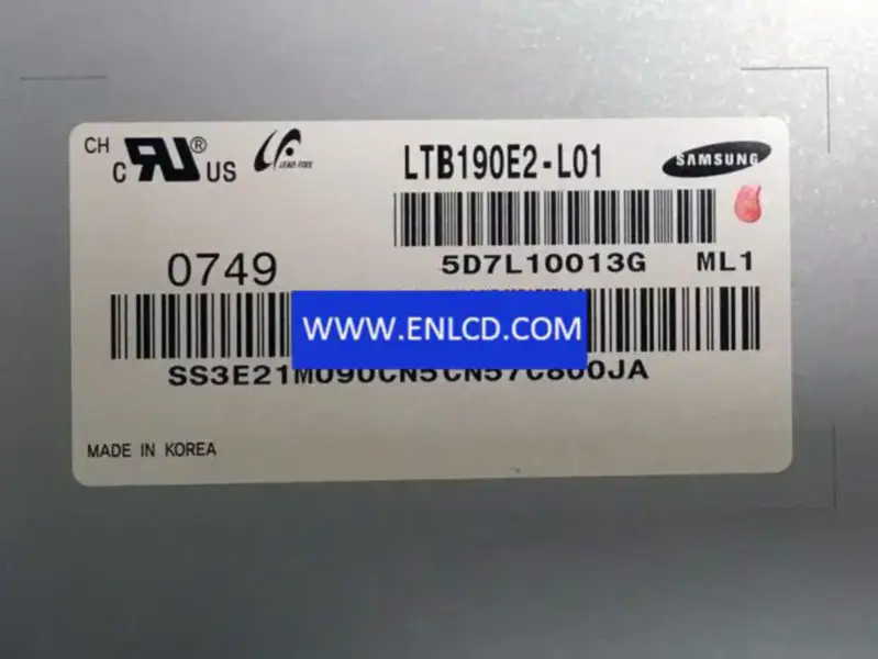 LTB190E2-L01 Endüstriyel Uygulama için Samsung LCD panel değişimi