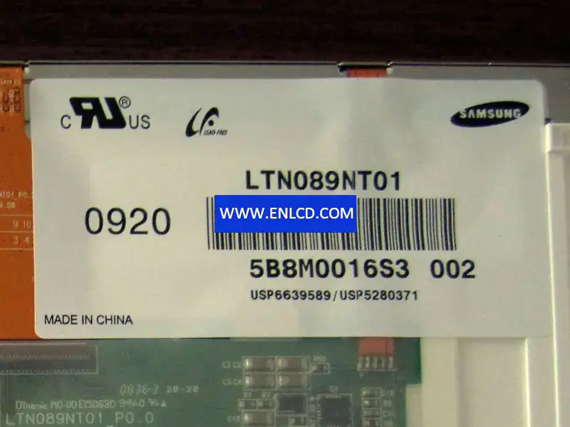 Samsung LTN089NT01 LCD panel
