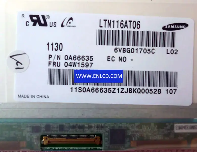 Samsung LTN116AT06-L02 LCD panel