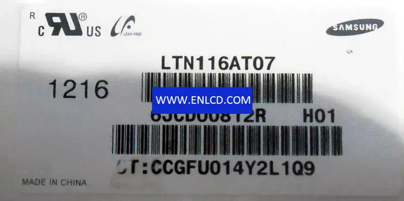 Samsung LTN116AT07-H01 LCD panel