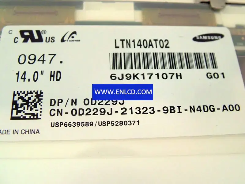 Samsung LTN140AT02-G01 LCD panel