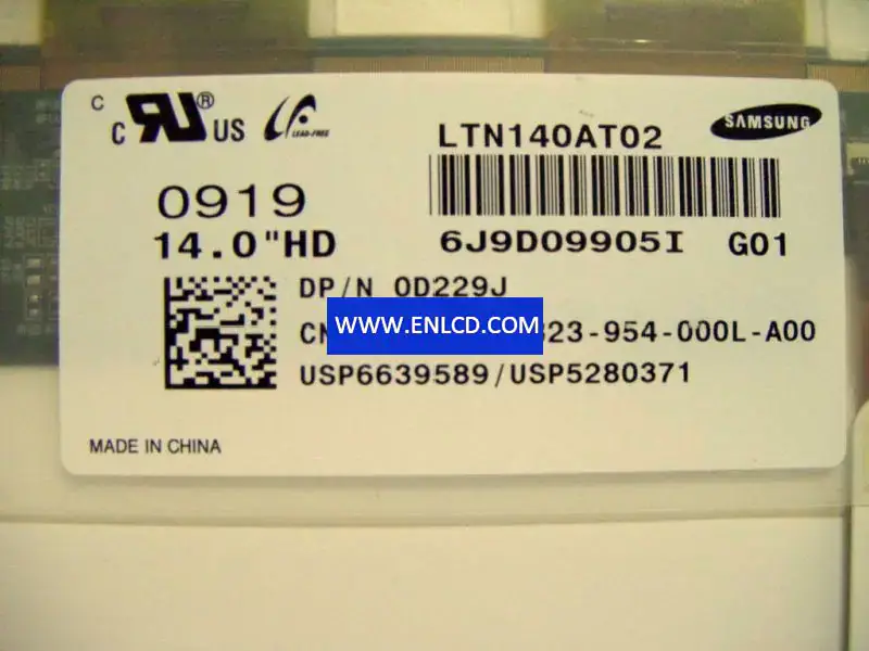 Samsung LTN140AT02-G01 LCD panel