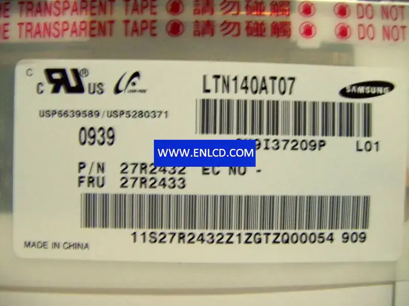 Samsung LTN140AT07-L01 LCD panel
